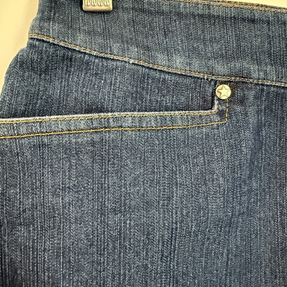 Classic Blue Denim Pencil Skirt - Picture 3 of 7